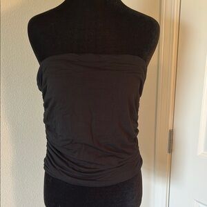 Black Strapless Women's Top